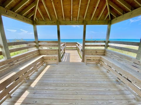 Gazebo to hang out in or just pass through to the beach.