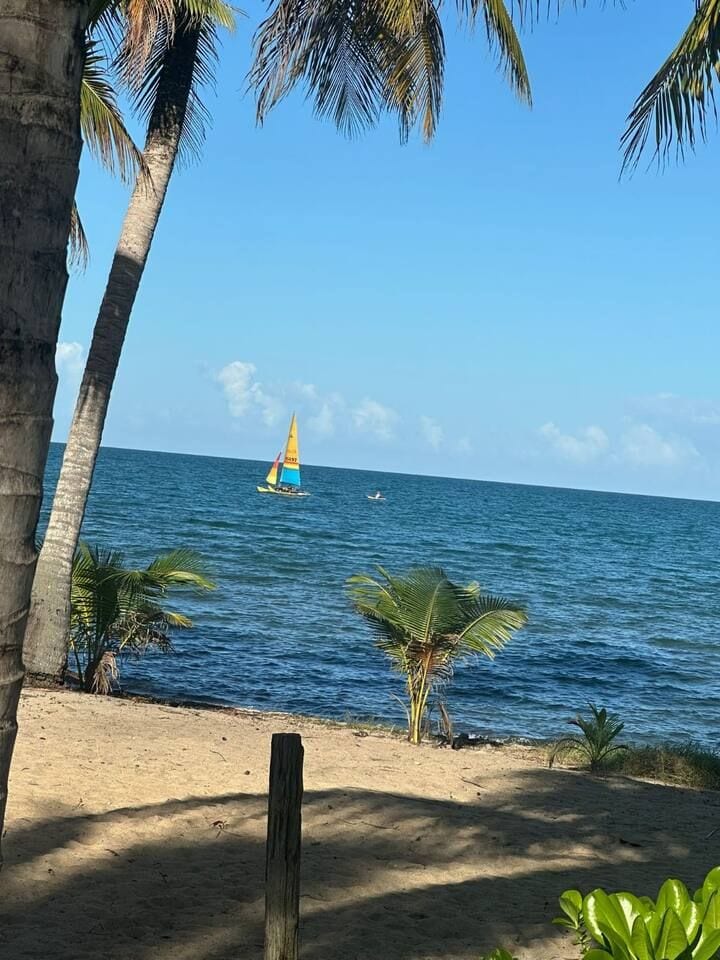 Beautiful beach a short walk away!