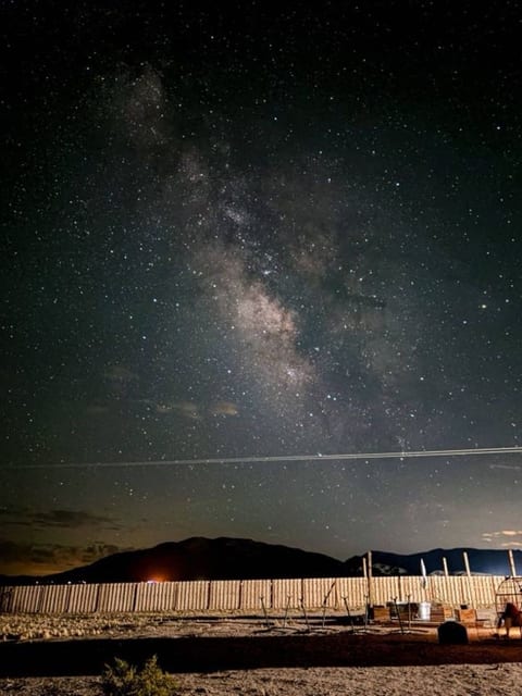 Some nights the desert puts on a show you'll never forget. Guest photo captured during a stay at Wanderlust.