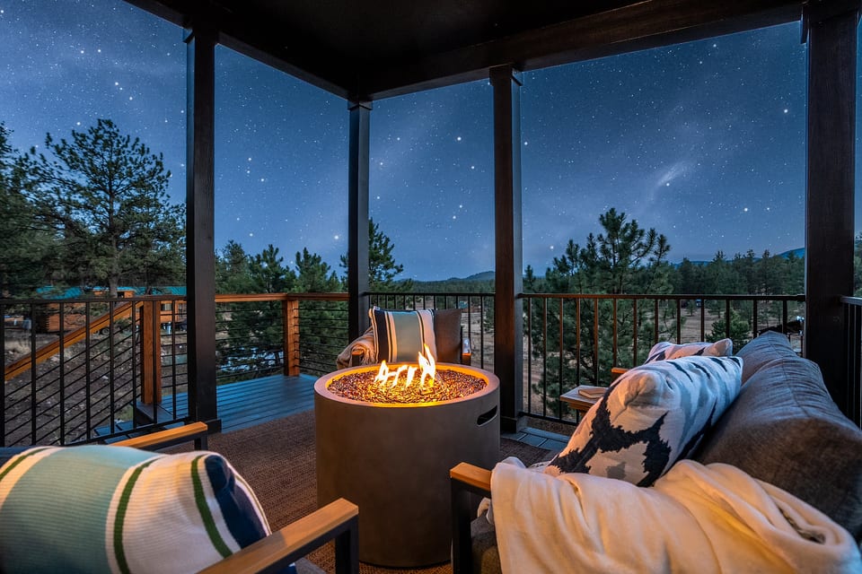 Light the fire pit on your porch at M Lazy C Ranch and watch the Lake George sky fill with stars — solitude that's still less than an hour from Colorado Springs.
