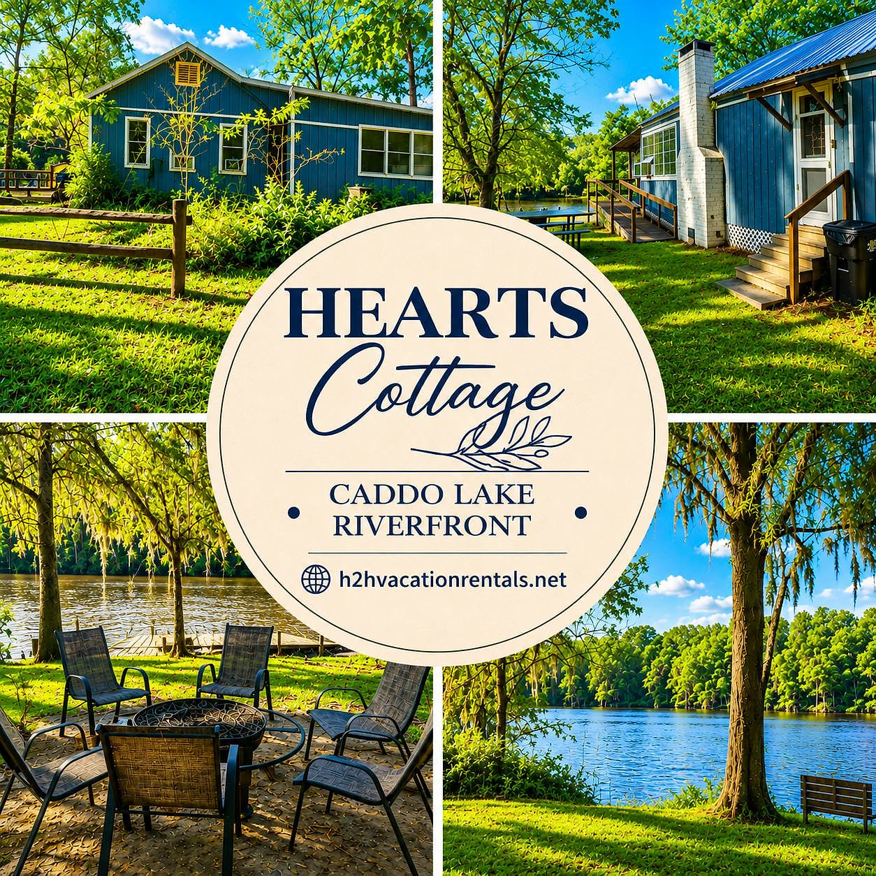 Hearts Cottage Waterfront Caddo Big Cypress River