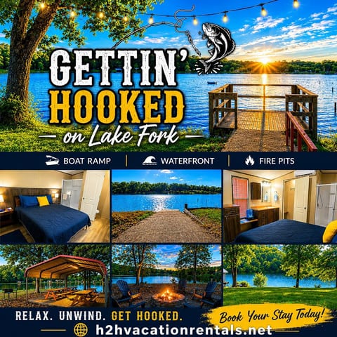 Get Hooked on Lake Fork-Waterfront-With boat ramp
