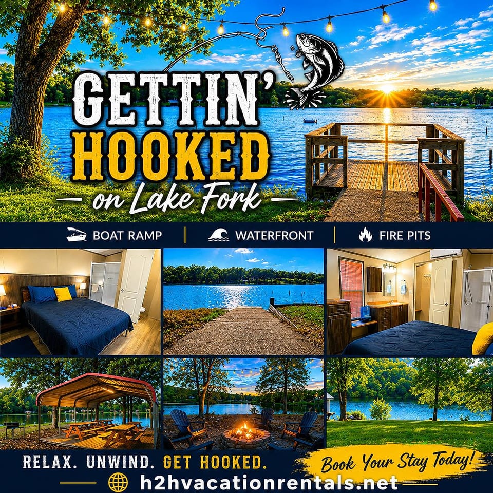 Get Hooked on Lake Fork-Waterfront-With boat ramp - Quitman