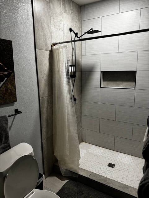 Bathroom with rain shower