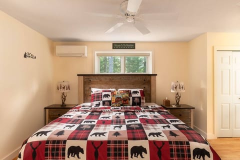 King bed on the first floor