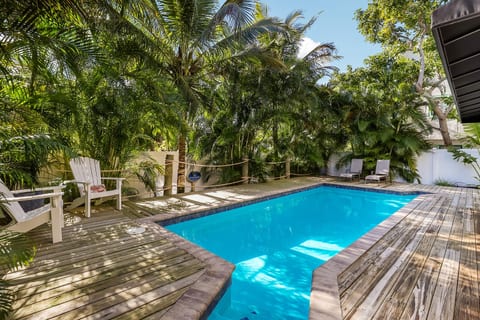 Kick back and relax poolside