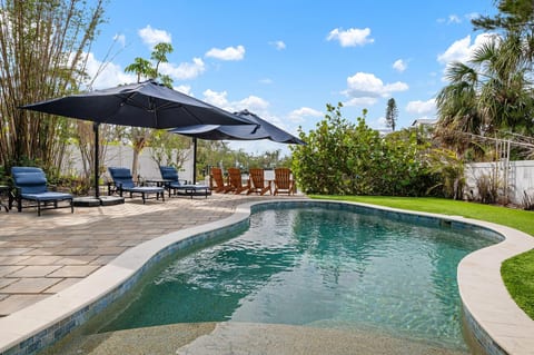 Heated private pool