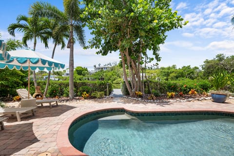 Private tropical backyard oasis
