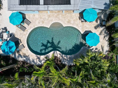 Pool area designed for relaxing and entertaining