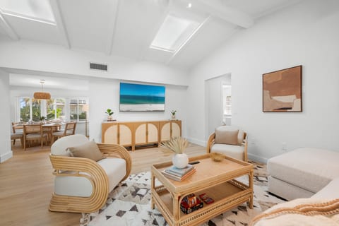 Bright, open coastal living space
