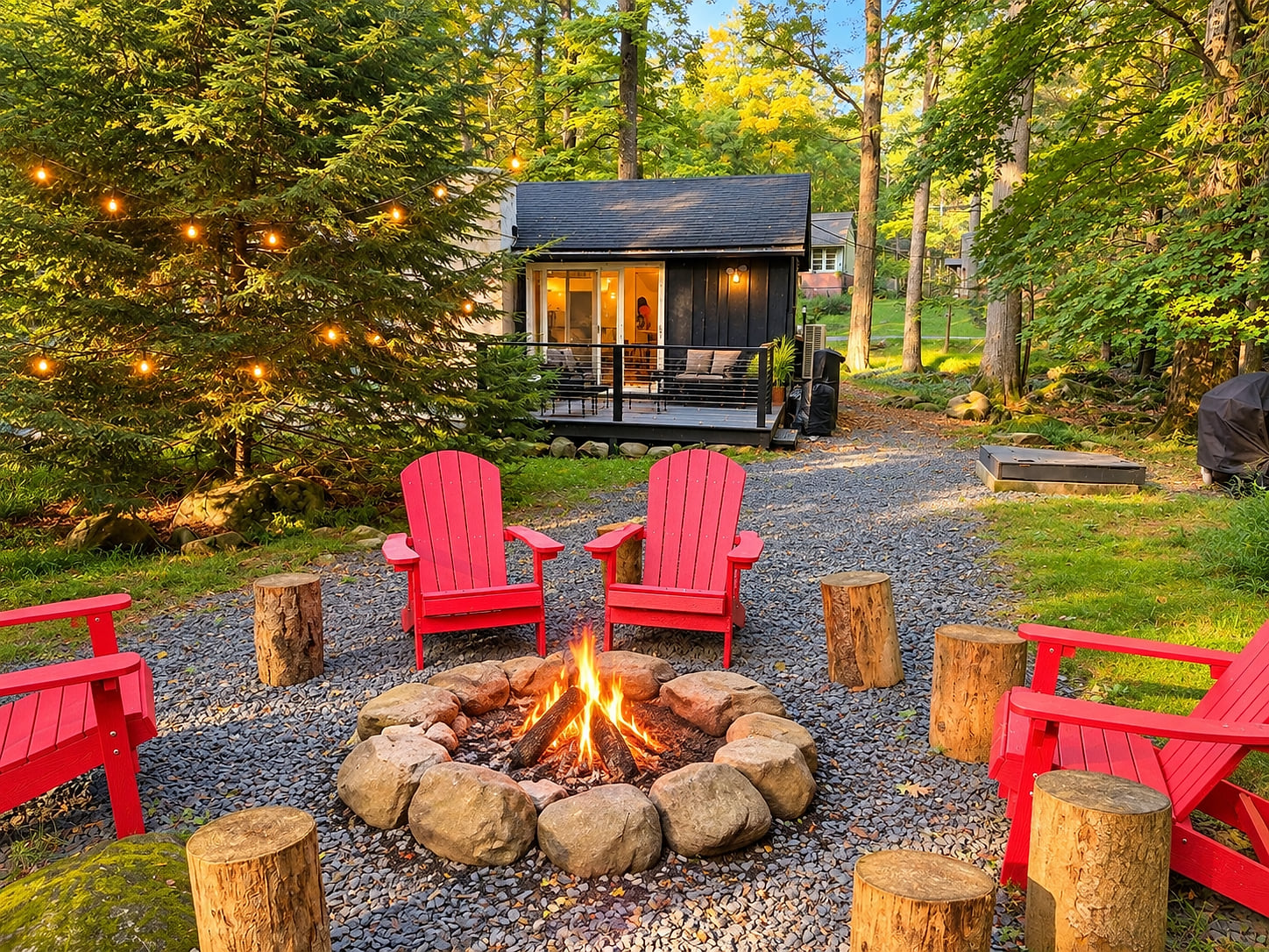 Maple Cabin w Sauna, Indoor Hot Tub, + Firepit