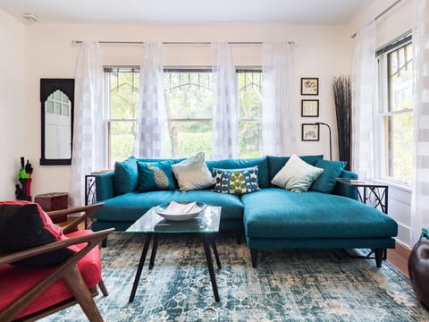 The Living Room is an inviting place to chill after a day of exploring the city!