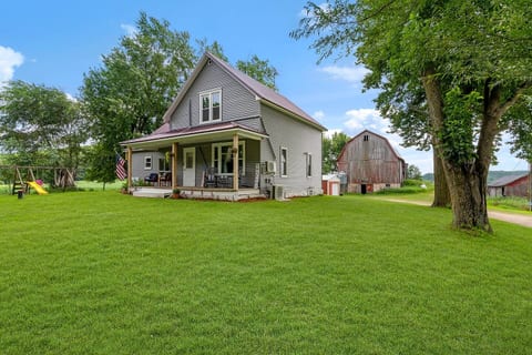 enjoy a yard game like corn hole or croquet or just sit on the porch and watch then kids play on the play ground, light a fire in the pit and roast some marshmallows and tell stories making memories that last a lifetime. 