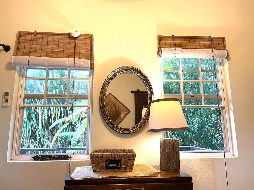 Wake up to the morning view out of your windows of the tropical oasis garden.