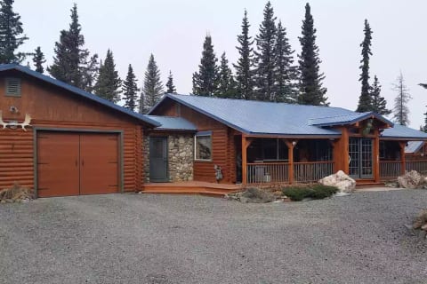 Main house with attached garage