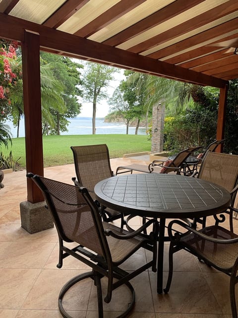 Enjoy a meal on our covered terrace and take in the beauty of Costa Rica.