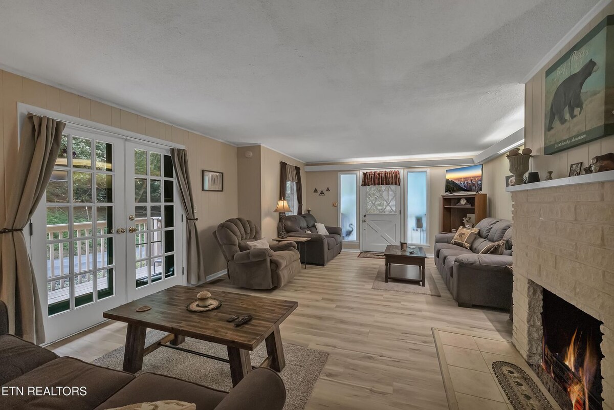 French Doors Lead To Main Porch & Boardwalk