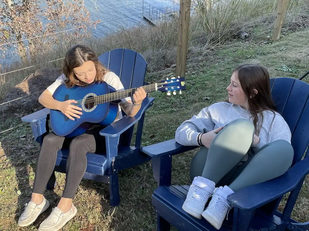 Hanging at the fire pit with Smith Lake views!  Inspiring! - Clearwater Shores - Smith Lake, AL - Bremen