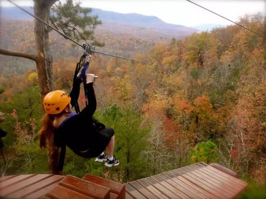 Ziplining and other activities less than five miles away. - Sunset Ridge Log Cabin in the Smoky Mountains - Del Rio