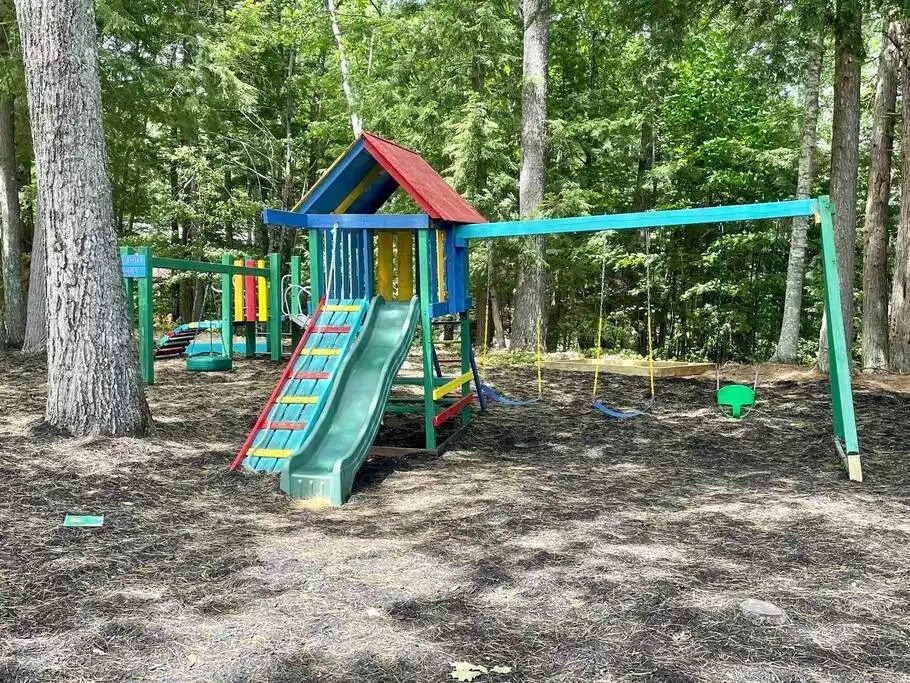 One of two community playgrounds. Must have pass with you. - 5 bedroom home near Shawnee Peak and Moose Pond - Bridgton