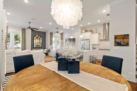 Open Living/Dining/Kitchen Area
