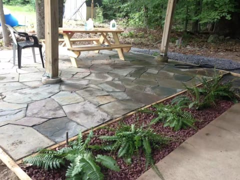 Patio under the deck