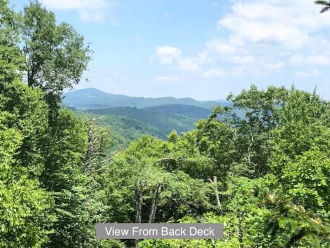 View from upper back deck