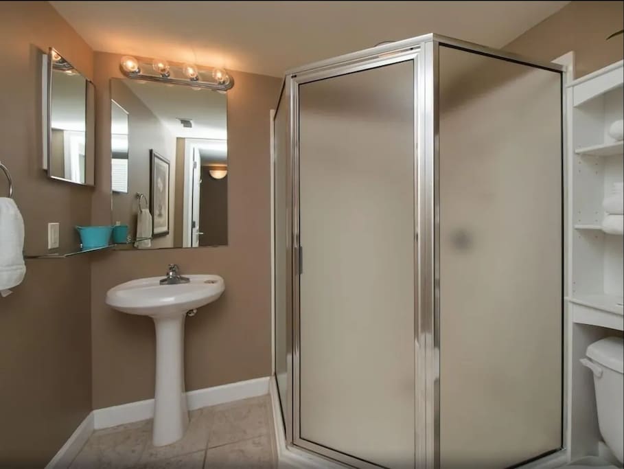 Bathroom with a Very Large Shower