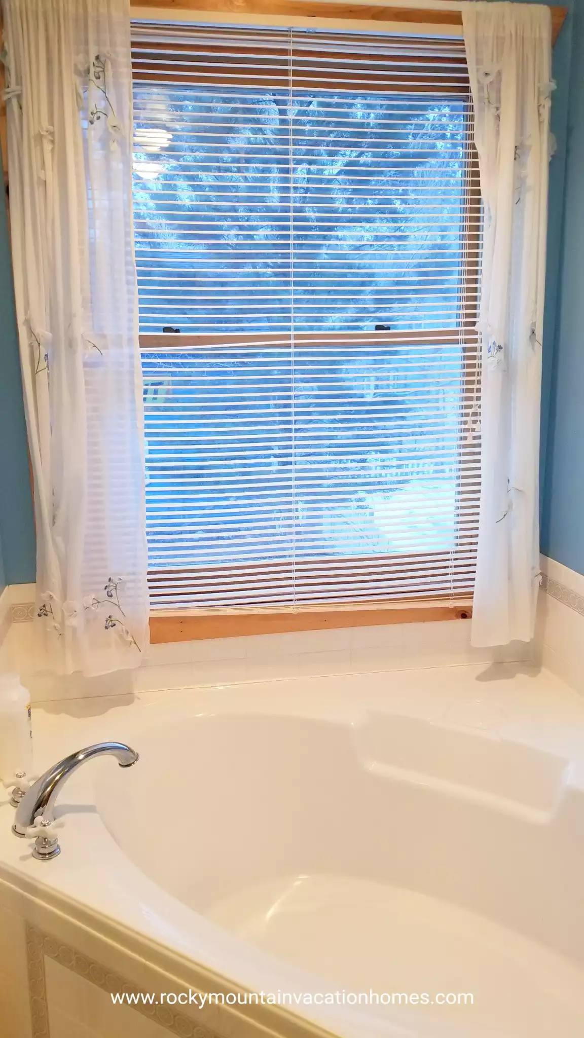 View from the soaking tub.