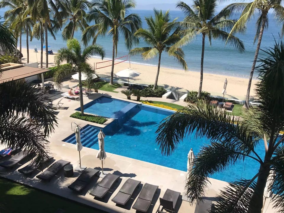 Pool and Beach from our deck