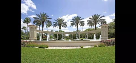 The entrance to Emerald Island Resort!