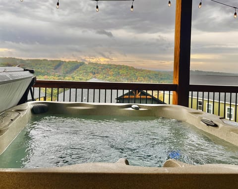 Private Hot Tub on Lower Deck