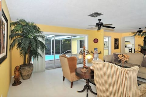 you never have to cover the windows, it's a private yard.