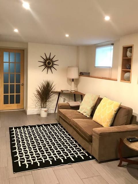 Living room with smart TV.