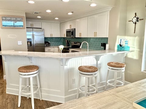 Kitchen and bar