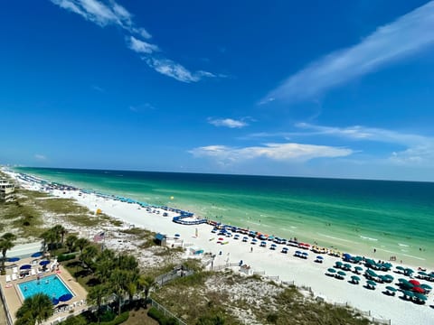 Beach during peak season