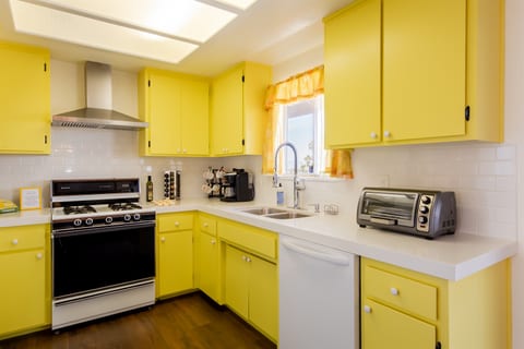 Fully stocked kitchen