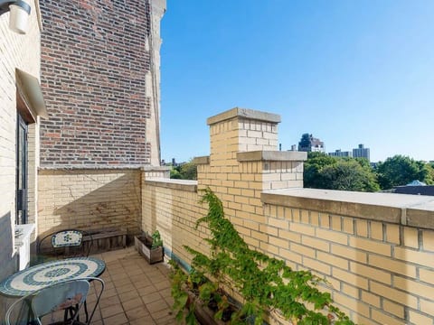 Balcony off the 1st floor living room, facing the park