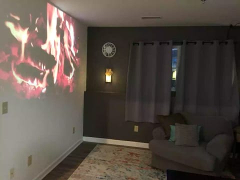 The media room is perfect for evenings in, watching your favorite feature length film or show after show.