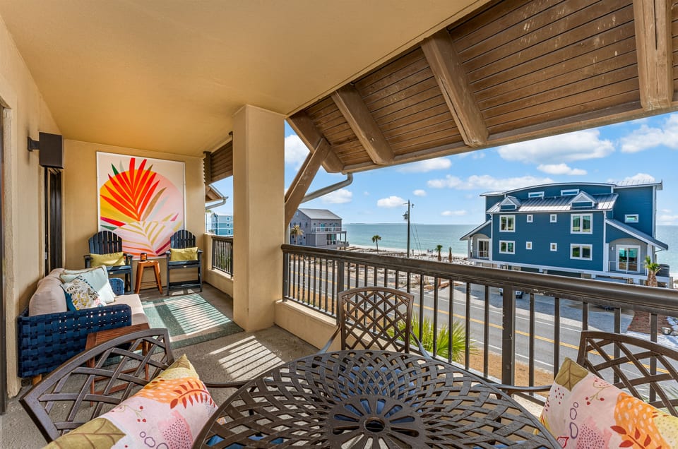 The huge balcony is everyone's favorite spot!