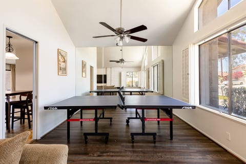 Enjoy a friendly game of ping pong