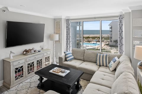 Ocean Views at Villamare 1404, Right on the Beach! image 1