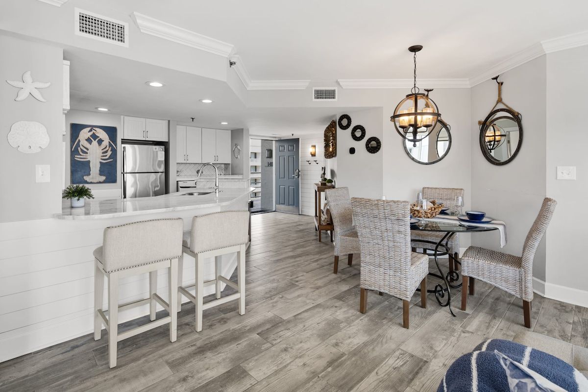 Ocean Views at Villamare 1404, Right on the Beach! image 25