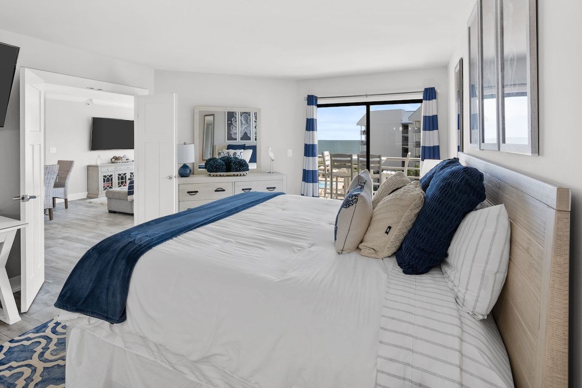 Ocean Views at Villamare 1404, Right on the Beach! image 17