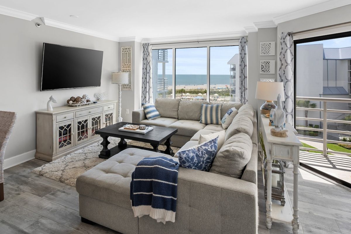 Ocean Views at Villamare 1404, Right on the Beach! image 10