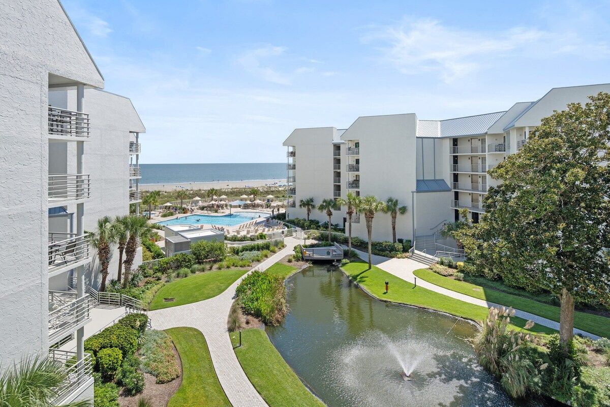 Ocean Views at Villamare 1404, Right on the Beach! image 5