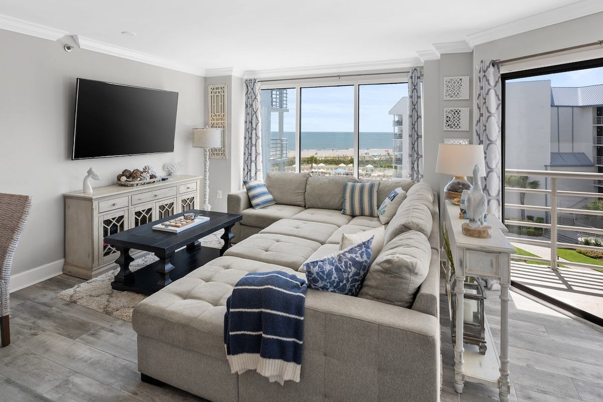 Ocean Views at Villamare 1404, Right on the Beach! image 14