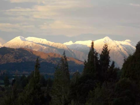 View of the Southern Alps from the house.