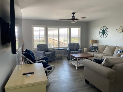The spacious East side family room.