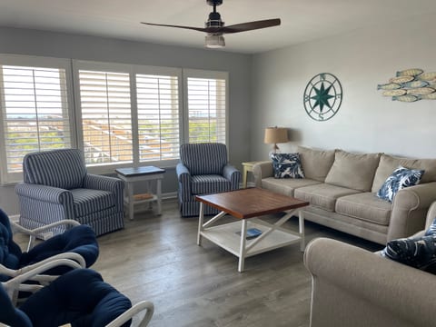 The spacious East side family room.